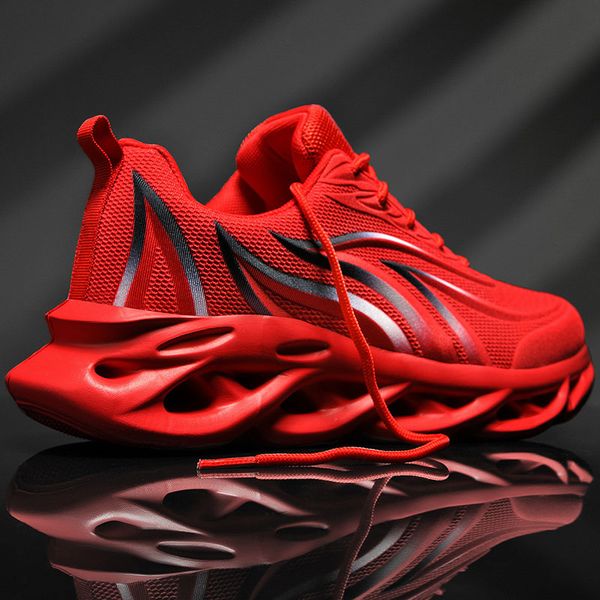 

new fashion mesh men sneakers breathable men shoes casual lightweight sports shoes increase running footwear zapatillas hombre, Black