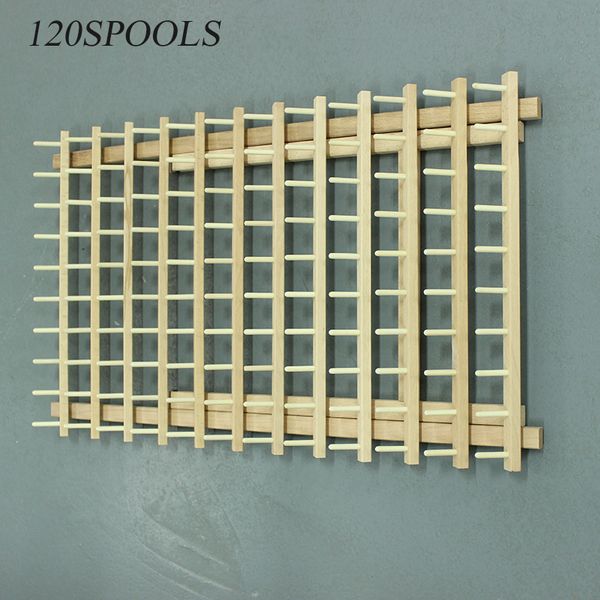 

60-spool sewing & embroidery cone holder thread rack stand high quality, Black