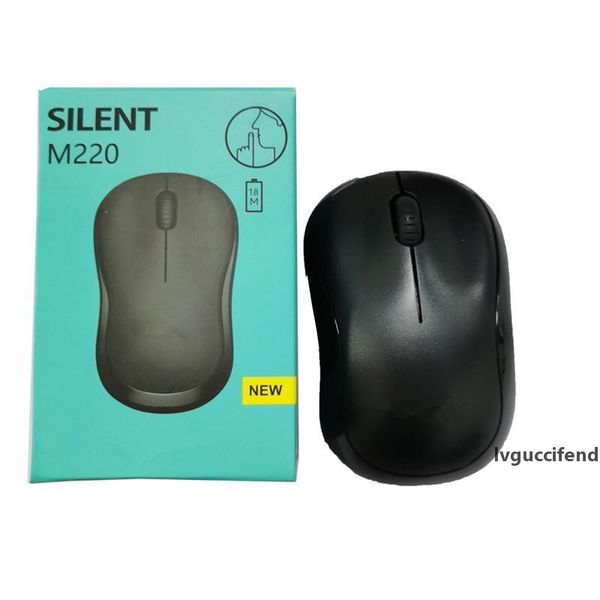 

selling m220 silent wireless mouse 2.4ghz 1600dpi usb mouse office gaming mice with battery receiver and retail box ing