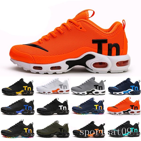 

original rainbow tn plus mercurial mens women designer sneakers chaussures homme femme tn kpu zapatos sports trainers running shoes mi5rs, Black