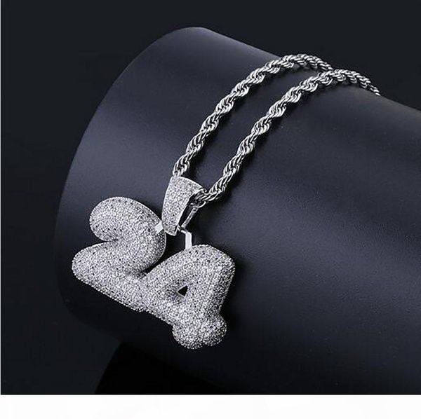 

14к золоо облединение out lucky number 24 ожеѬеле mens кђлон подаѬки hip hop micro pave ианиами, Silver