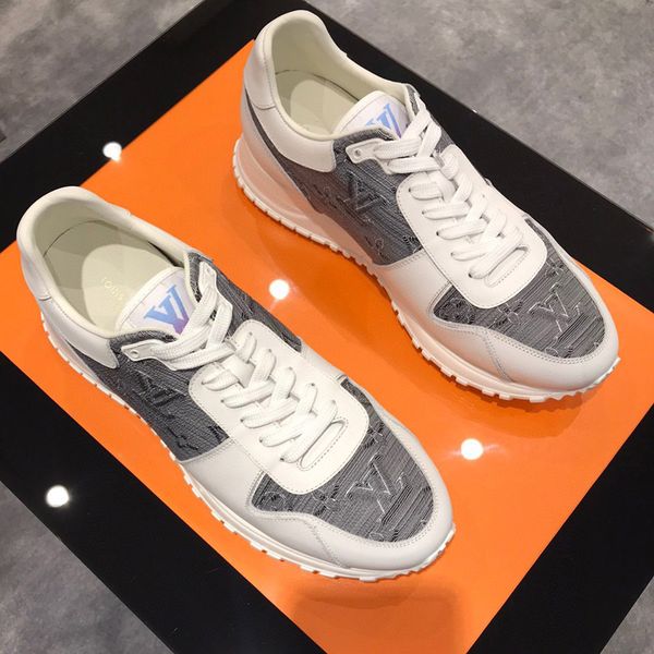 

run away sneaker 2020 new season fashion luxury men casual shoes designer men sneakers high-quality breathable men leather tennis shoes h05, Black