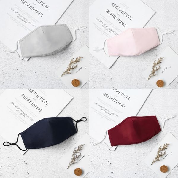 

designer printed women silk magic scarf face mask 14 styles chiffon handkerchief outdoor windproof half face dust-proof sunshade ma#534#2#32, Black