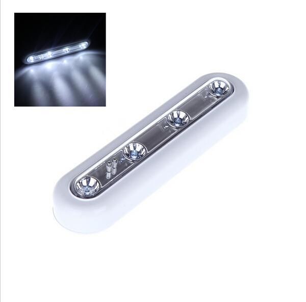 

energy-saving led light lamp with 4 super-bright led bulbs wireless battery powered led touch tap night light for home office
