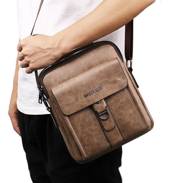 

cross body men's leather crossbody messenger shoulder bags satchel small handbag tablet bag drop shipping good quality