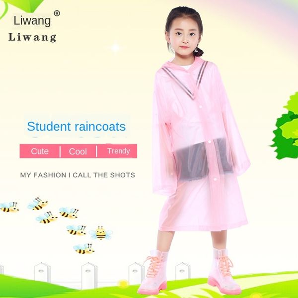 

yiwu liwang children's fashion trench cape windbreaker candy coat pvc candy color colorful red poncho 057-050, Black