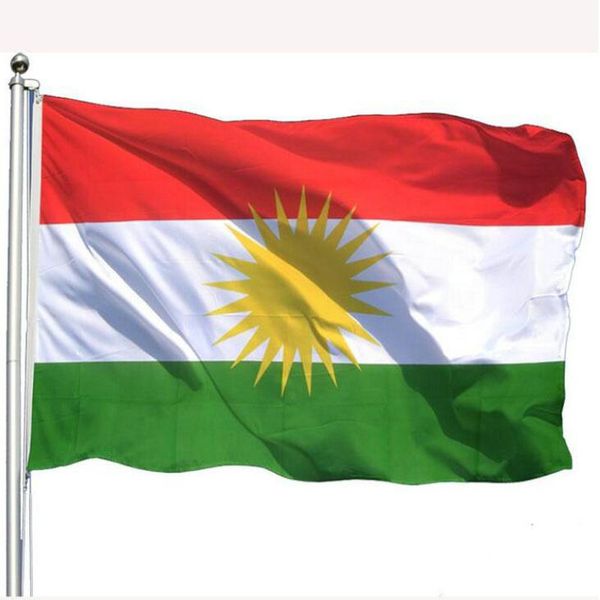 

kurdistan flag 90x150cm kurdish national country flags 3x5 ft polyester fabric printed flag banners with ing