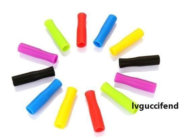 

new silicone straw tips silicone nozzle stainless steel straw protector cover teeth protector for stainless steel straws a04