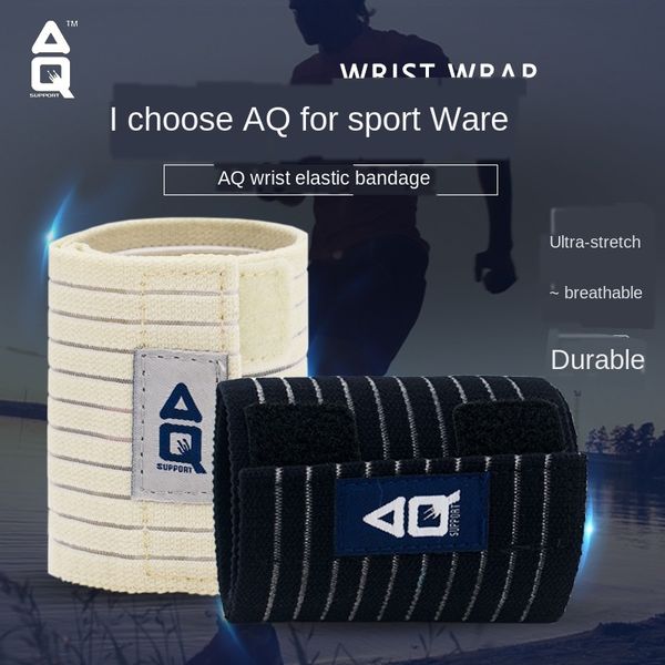 

aaxqy american aq wristband men's and women's sports fitness sprain sports fitness wrist strap protective wrist strap protection e, Black;red