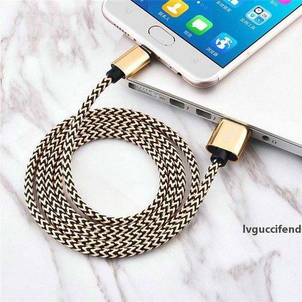 

braided micro usb cable type c cable 1m 2m 3m for android high speed phone charger sync data cord for samsung lg om-u7