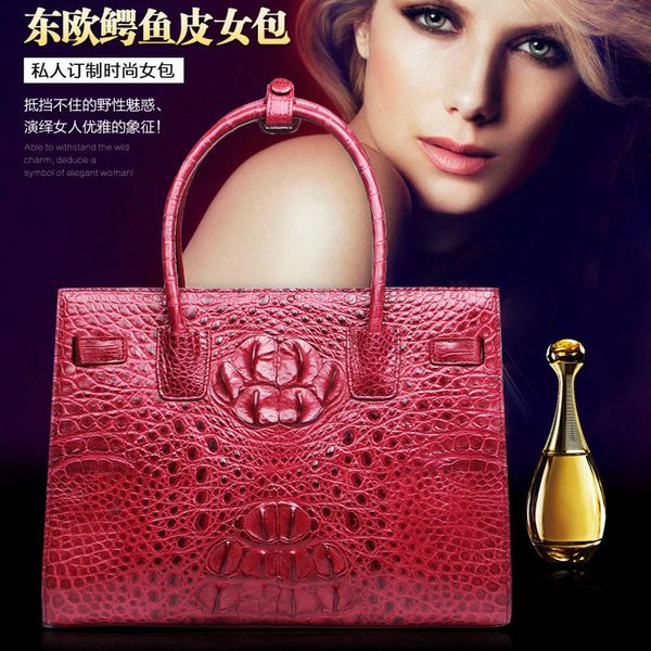 

luxurious2020 crocodile guangzhou hand leather women's fashion genuine shoulder bag satchel 3021