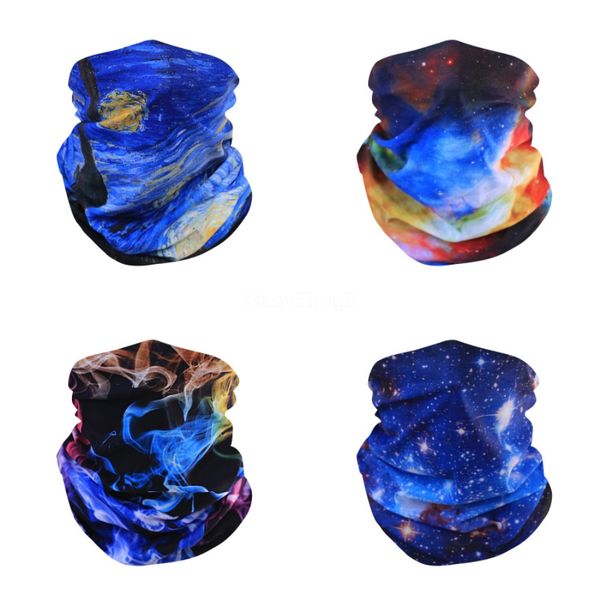 

gb99d outdoorflag magic scarves bandana with masks head neck head scarf windproof sport face mask cycling filter designer mask#937, Black