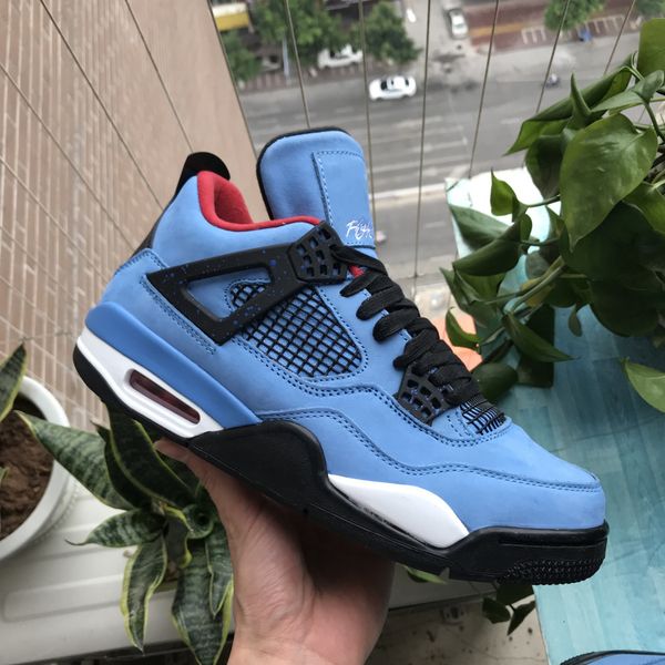 

новое прибытие 4s iv 4 travis scot 308497-406 хьюстон масленка cactus jack mens basketball обувь размер 8-13 спортивный спорт кроссовки