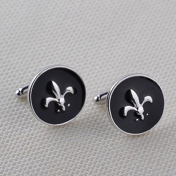 

shirt brand cuff buttons army emblem cufflinks for mens friend black enamel cuff links abotoaduras gemelos 0903816-5, Silver