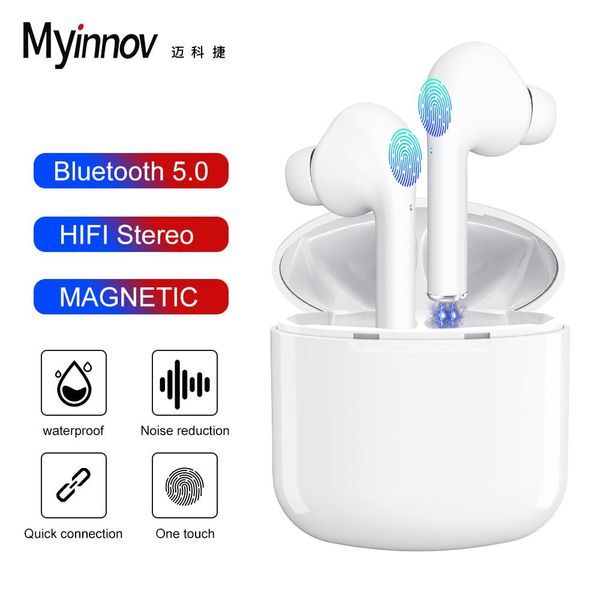 

version] myinnov tws i9x touch control wireless sports headset bluetooth earphone with mic