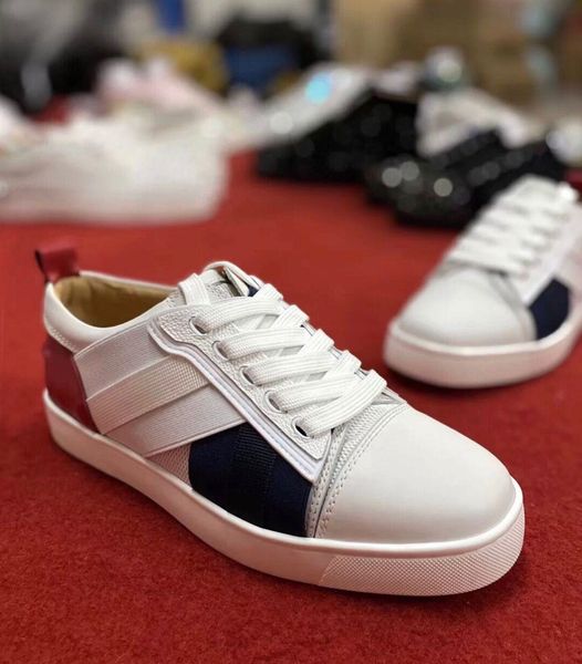 

low top мужская elastikid шипы donna red bottom кроссовки flat top quality скейтборд walking венчания партии chaussures de sport с коробкой, Black