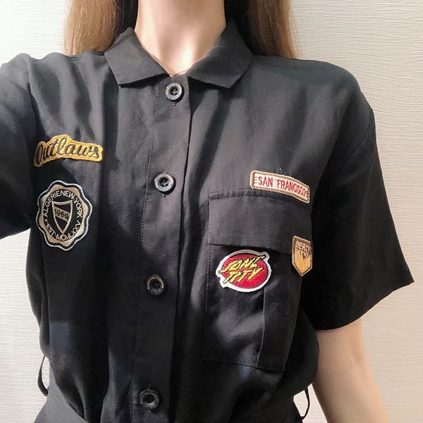 

jumpsuit women's summer high waist short wide leg western work clothes work clothes style fairy jumpsuit women's 2020 new, Gray