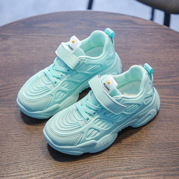 

children's 2020 new sports sports boys' girls' fashion net shoes breathable anti-skid korean casual shoes, Black