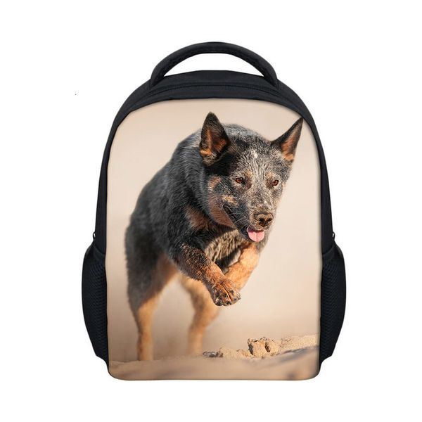

children school bag australian cattle dog schoolbag dog lover boys girls small 3d backpack kid kindergarten bag mochila infantil