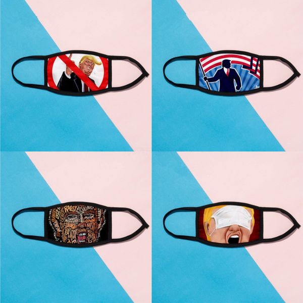 

triple black tiger face mask reusable cartoon print cubrebocas con pantalla ultraviolet proof washable running riding bike protective gbq#78