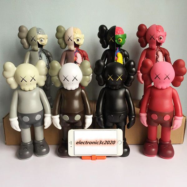 

100% kaws 28cm 1:1 enough mand kaws dissected companion figure with original box kaws action figure model room decorations kids gift