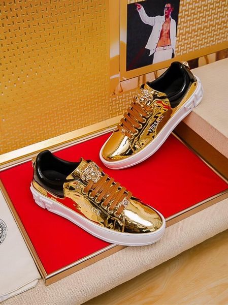 

2020s new custom printed embroidered leather men's low-lace-up casual shoes, high-quality fashionable outdoor sports shoes, size: 3, Black