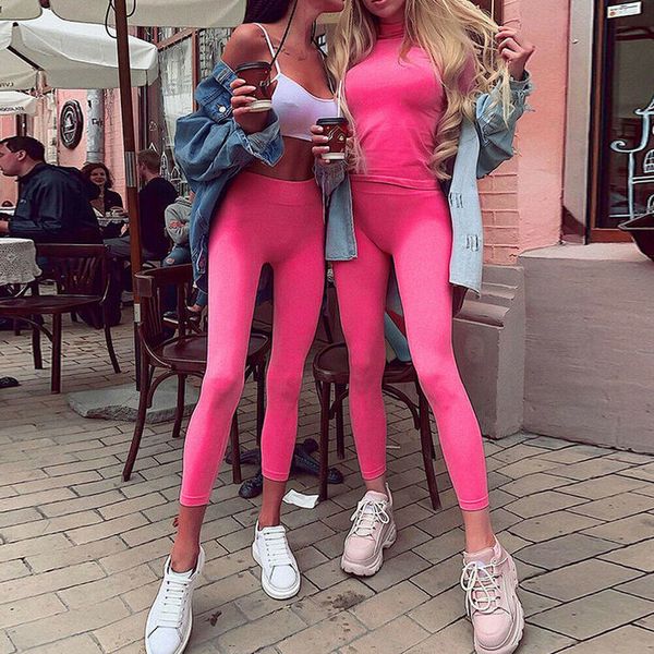 

women ladies ankle length pink legging high jeggings stretchy pants broadcloth skinny leggings, Black