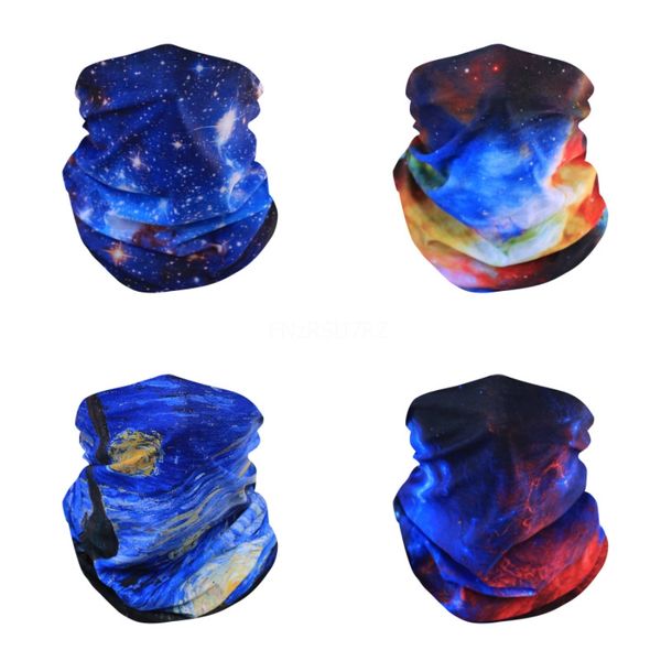 

winter 3d seamless magic windproof headband scarf neck warmer face mask scarf halloween headwear head scarf bicycle bandan #636#559, Black