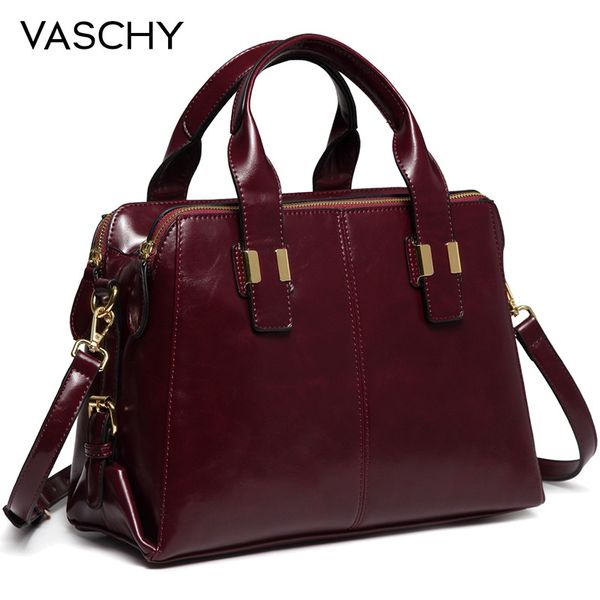 

vaschy лакированной кожи сумка для женщин моды верхней ручки сумки tote работы кошелька с тройным отсеками портфелем
