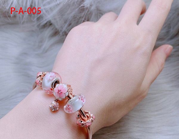 

dr. peach pink crystal transport glass beads bracelet female models female dongguk door panjia style bracelets bracelet, Black