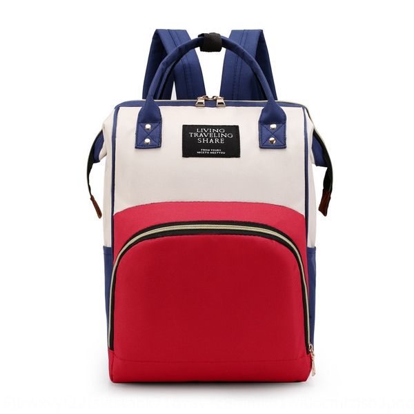 

zgekz mummy bag large capacity multi-functional fashion double shoulder mother and baby diaper bottle backpack bag waterproof maternal feedi