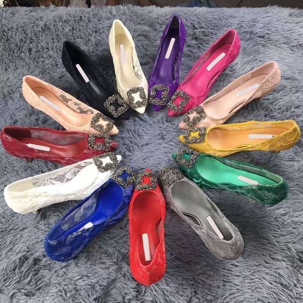 

brand design women cow leather 1.5 cm low heel pumps office lady fashion dress wedding shoe lace rhinestone loafers flats single,35-41 cs10, Black