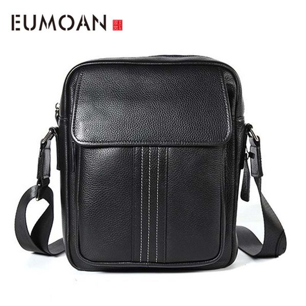

aetoo new men's bag casual shoulder bag head layer cowhide natural dumping men's messenger vertical section