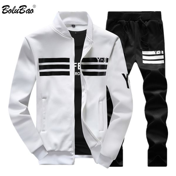 

bolubao новая осень мужчины set качество флис толстовка + брюки мужской костюм спортивные костюмы мужские потовые спортивные наборы, Gray