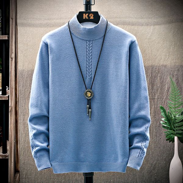 

men's sweaters turtleneck pullover men 2021 winter cashmere sweater casual jumpers slim fit mens thick warm pull homme, White;black