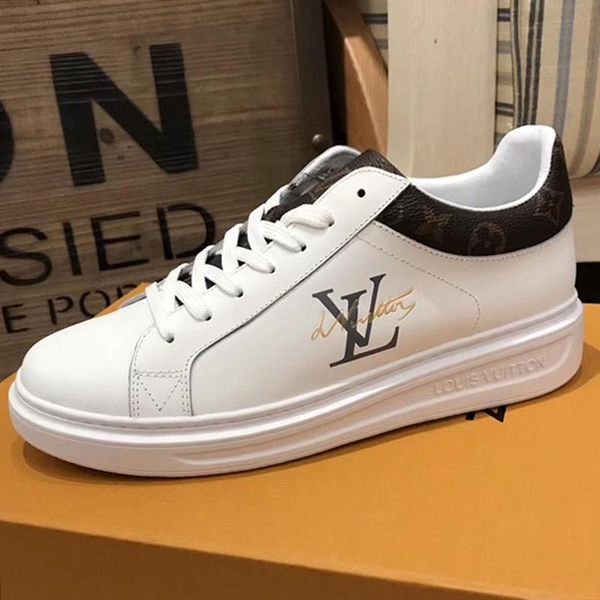 

casual men shoes beverly hills sneaker rubber soles fashion chaussures pour hommes leather men shoes fashion with original box fast delivery
