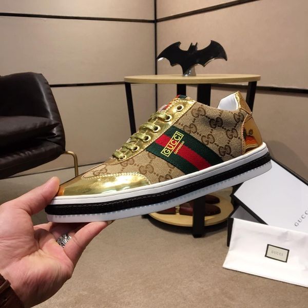 

new16 fashion casual men's shoes wild personality sports shoes outdoor comfortable lace men's shoes original box packaging fast de, Black