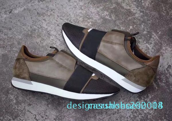 

many color men sneakers high qality paris arena leather genuine leather wrinkle kanye west shoes women sneakers low casual shoes c14, Black