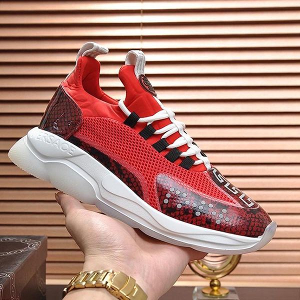 

mens shoes zapatos de lujo para hombre fashion designer footwears sports lace -up plus size men shoes cross chainer sneaker, Black
