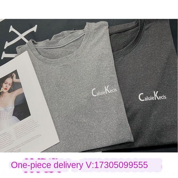 

tkciy ck men's quick-drying clothes short-sleeved ice clothing silk suit sports outdoor high-elasticity sweat-absorbing breathable runn, White;black