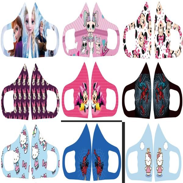 

stretch маска детская маска ткань cartoon character face cover нос лица рот защита dhl моющийся многоразовый маска lqabu xhqhlady