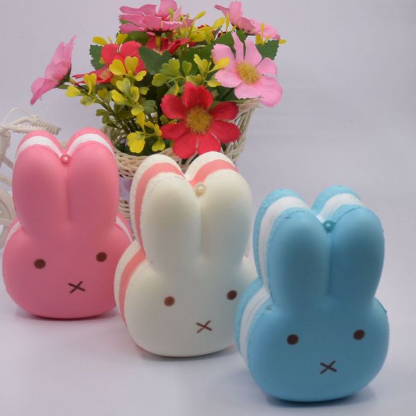

k6q3r simulation rabbit macaron squishy pu decompression slow rebound simulation head toy toyrabbit head macaron squishy pu slow rebound de