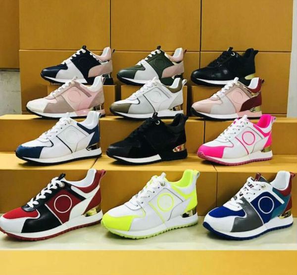 

run away sneakers women shoes calf leather mesh mixed color trainer runner shoes tennis shoes size us 4-11, Black