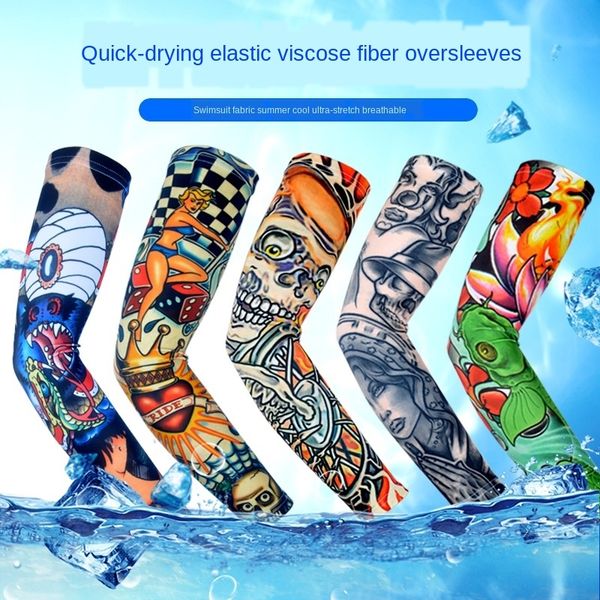 

outdoor sunscreen bicycle ice tattoo sports ice silk sleeve cycling tattoo arm sleeve