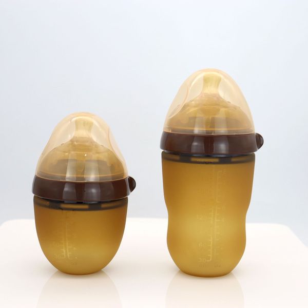 

zeg3b newborn weaning silicone nano silver material breast design imitation silicone bottle milk bottle fall imitation flatulence super soft