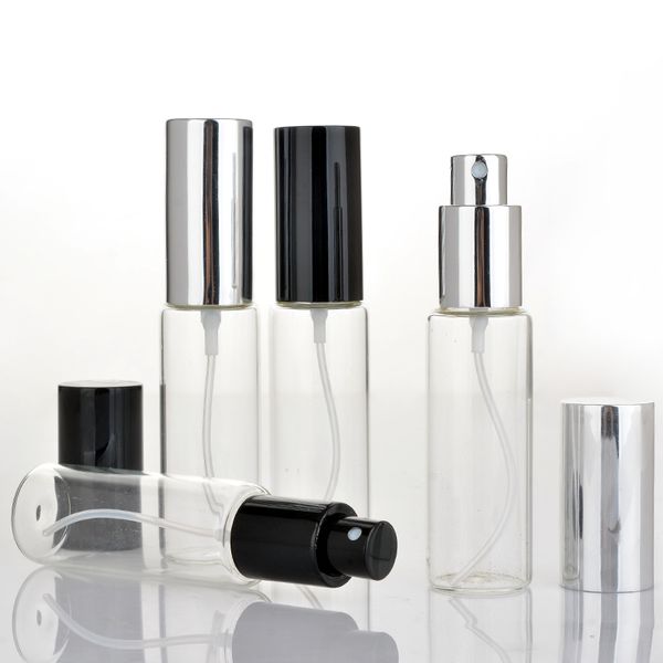 

storage bottles & jars wholesale 100 pieces/lot 30ml portable glass perfume bottle with aluminum atomizer empty cosmetic case for traveler