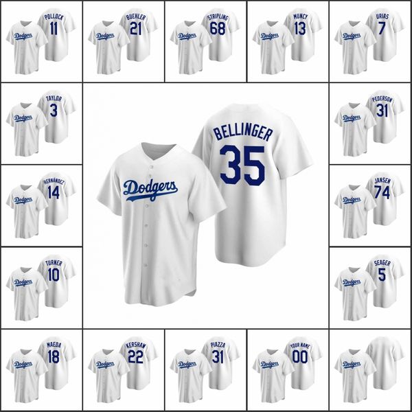 

los angeles dodgers #21 walker buehler 7 julio urias 13 max muncy men women youth custom white replica home jersey, Black