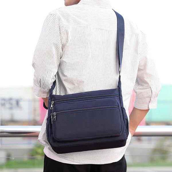 

2019 new men women fashion casual crossbody bag rfashion men's nylon multi-function large-capacity shoulder messenger bag