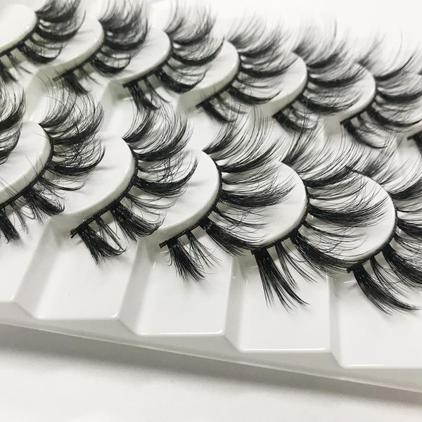 

8 pairs 3d mink false eyelashes natural wispy fluffy dramatic volume fake lashes extension cruelty-handmade eyelash makeup