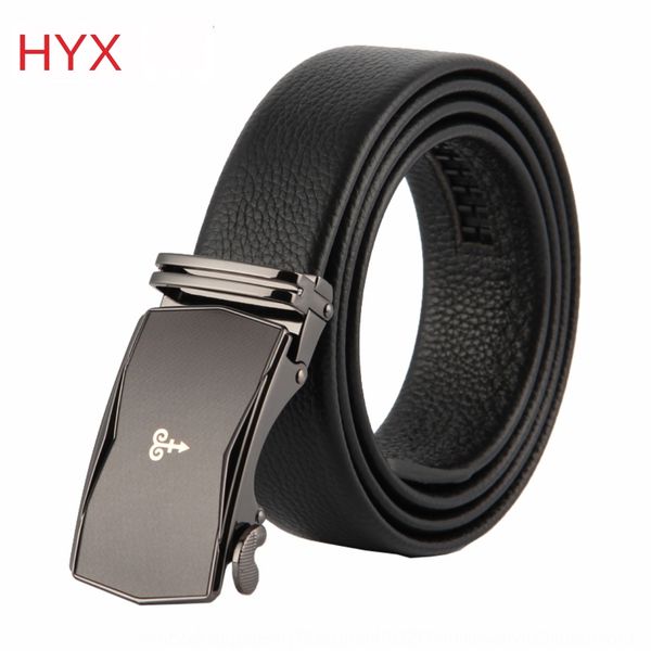 

adomx hengyuanxiang men's business casual alloy automatic buckle black hengyuanxiang men's business casual leather belt alloy auto, Black;brown